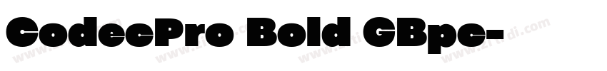CodecPro Bold GBpc字体转换